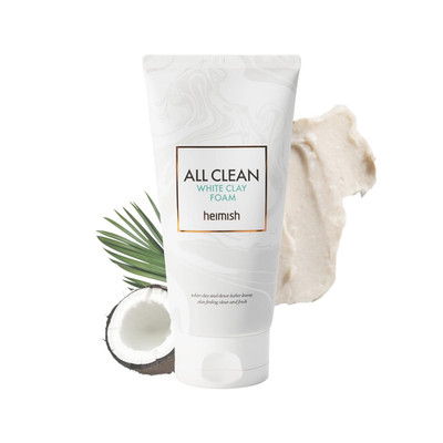 All Clean White Clay Foam - Deep Cleansing, Pore Minimizing, Blackhead Remover, 
