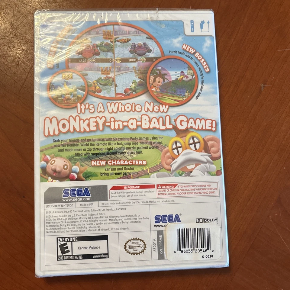 Super Monkey Ball: Banana Blitz (Nintendo Wii, 2006) **NUEVO PRECINTADO** Foto 2 de 3