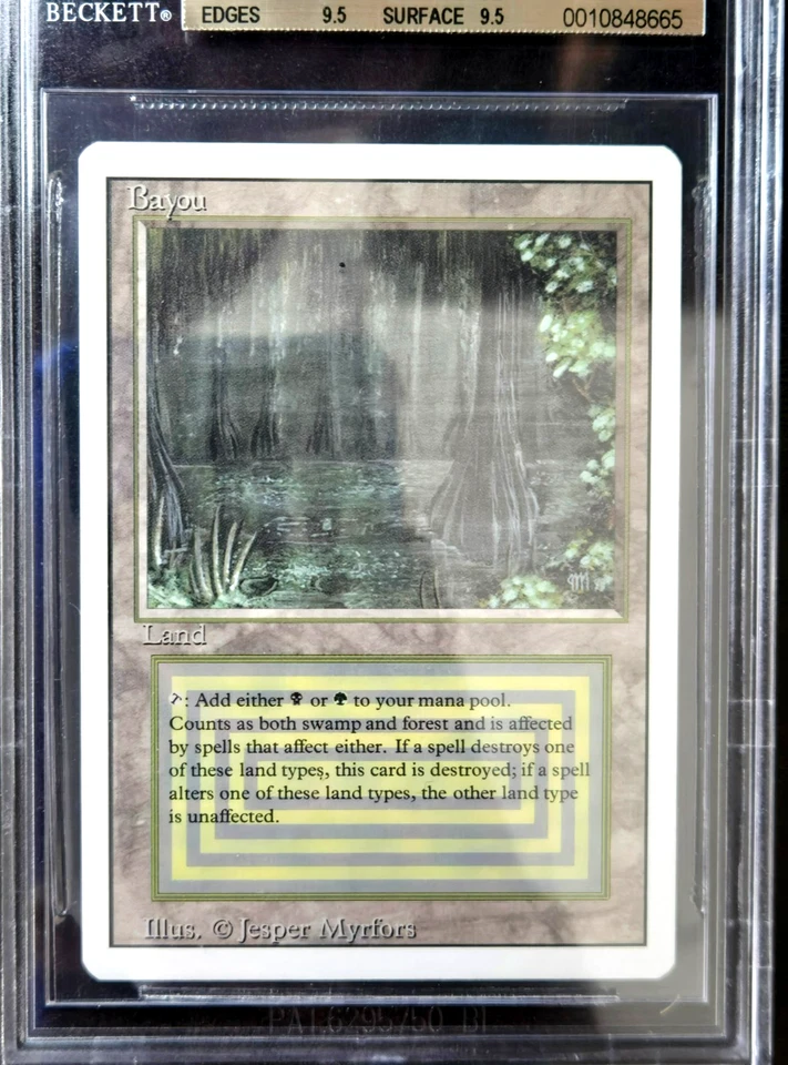 Bayou BGS 9.5 GEM MINT - Quad 9.5 - Revised 3rd Edition MTG - Image 3 of 4