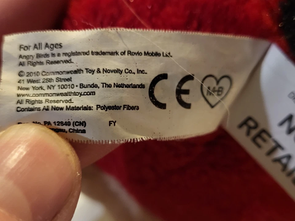 Lote de 5 Juego de Peluches Angry Birds 5" Todo 2010 Commonwealth Foto 4 de 4