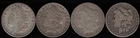 Lot of 4 P-Mint Morgan Dollars, Circulated