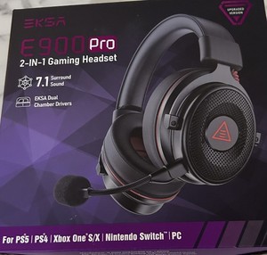 EKSA E900 Gaming Headset 3D Stereo Sound-Detachable Noise Cancelling Microphone