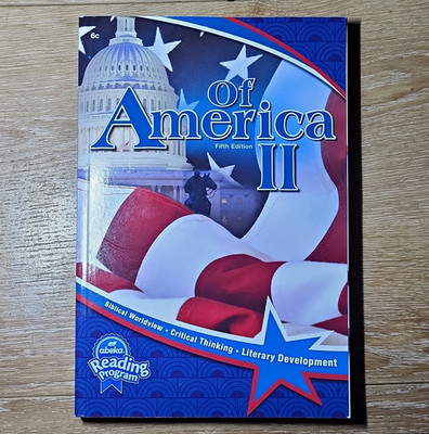 Abeka Reading Program Of America II 5th Edition Paperback Textbook 2019