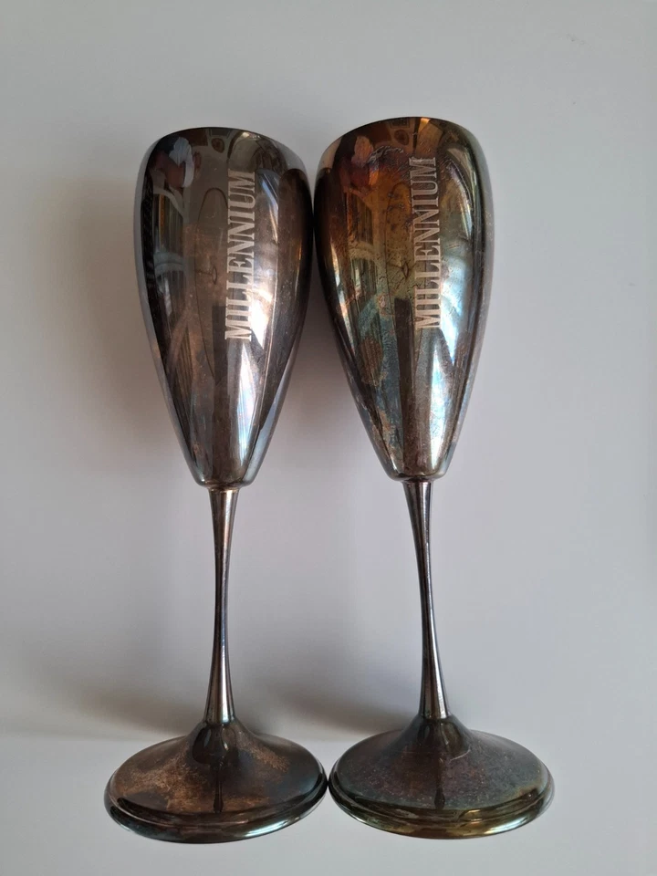 Bicchieri MILLENIUM - ARGENTATO 1000 - Anno 2000 - Immagine 2 di 4
