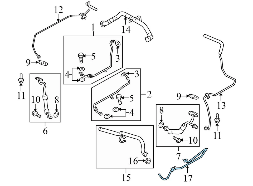 2010-2016 PORSCHE PANAMERA 4.8L - Turbo Ventilation PIPE / Breather LINE - Image 3 of 4