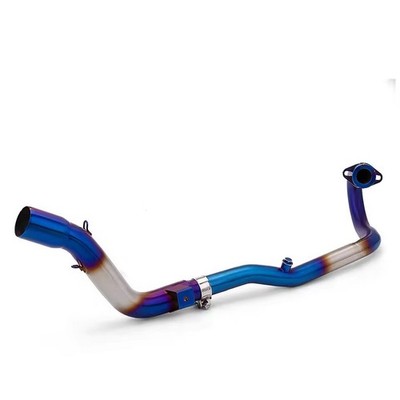 Blue Exhaust Header Link Pipe 51MM Slip-On For Honda CRF250F CRF250L 2012-2025