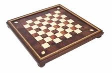 Italfama Handmade Wooden Chess Board 56cm, 5cm Squares, Framed, Made in Italy