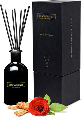 Reed Diffusers for Home, Rose & Sandalwood Relaxing Fragrance | Aromatherapy Ree