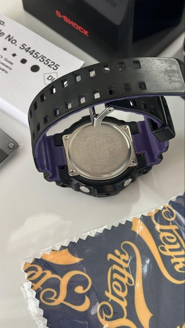 G-SHOCK ブラック/パープル GAW-100BL-1AJF GA-100BL-1A | CASIO