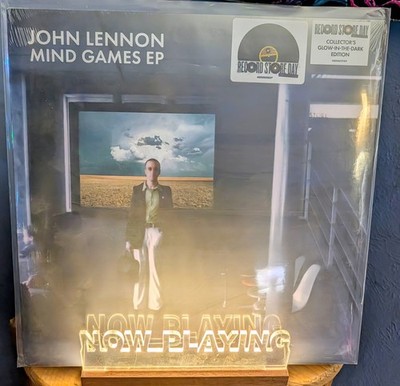 John Lennon Mind Games SEALED EP RSD Collector's Glow-In-The-Dark Vinyl Record