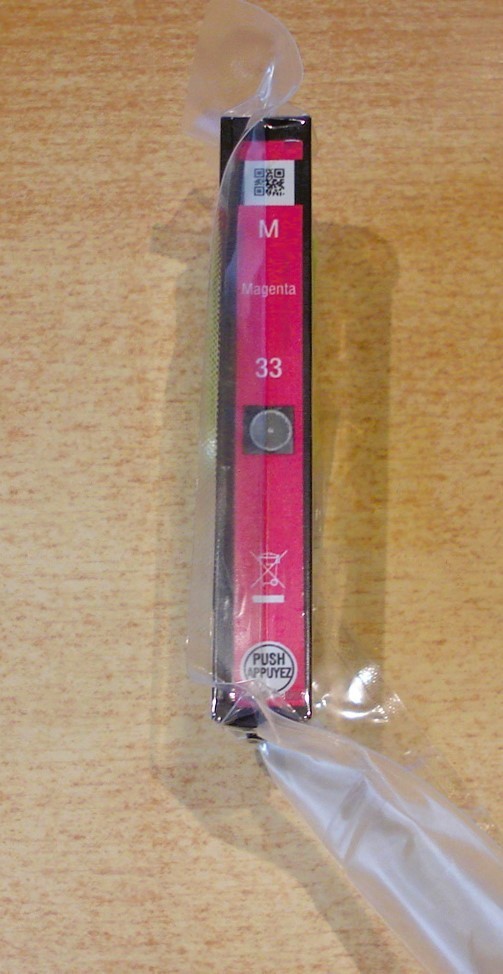 GENUINE EPSON 33 Magenta cartridge ORIGINAL T3343 ORANGES vacuum sealed ink 2027