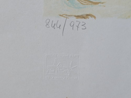 Berrino Mario : firmata e numerata di Mario Berrino Timbro Istituto D'Arte - Foto 2 di 5