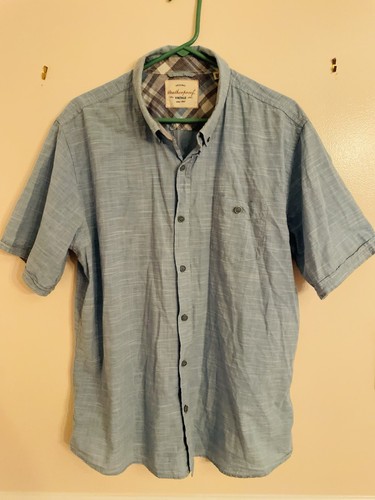 Weatherproof Mens Vintage Classic Woven Short Sleeve Button-Up Shirt Size XL - Picture 4 of 5
