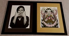 2 Junko Mizuno 11"x14" framed Temple Of Art book +Pop-up Birthday Card