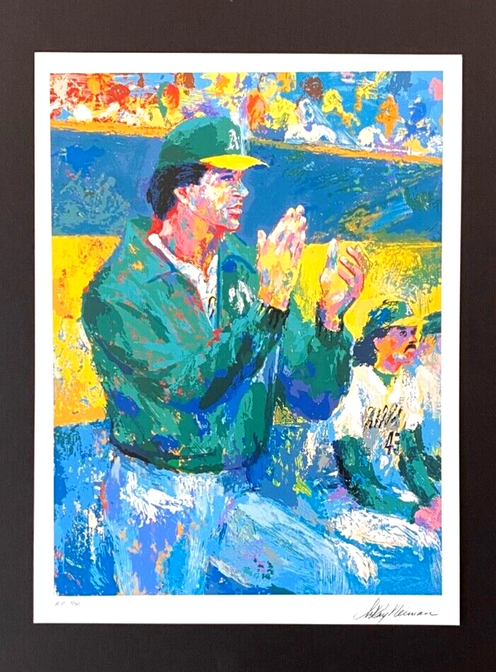 Arte Pop Firmado LeRoy Neiman "TONY LA RUSSA" Montado y Enmarcado en un Nuevo 11x14 Foto 2 de 3