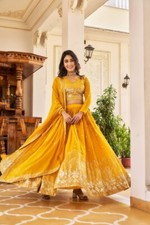 Readymade Lehenga Pakistani Lengha Choli Indian Wedding Party Bridal Haldi Dress
