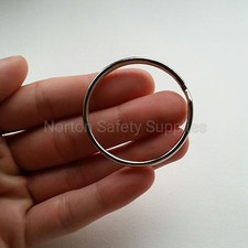 5 x Large Jailers Fob / Keyring / Split Ring 50mm