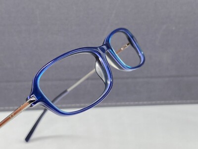 Diesel Eyeglasses Frames Woman Blue Silver Square Slim Gammaray Full Rim Small