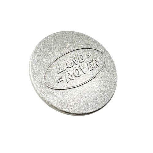 One Land Range Rover Silver Sparkle Oval Badge Wheel Center Hub Cap ANR3522MNH - Picture 2 of 4