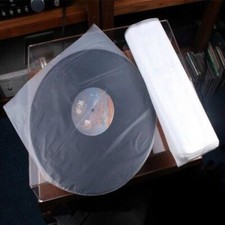 12" Plastic 50 Pcs LP Vinyl Record Antistatic Clear Album Cover Inner Sleeve