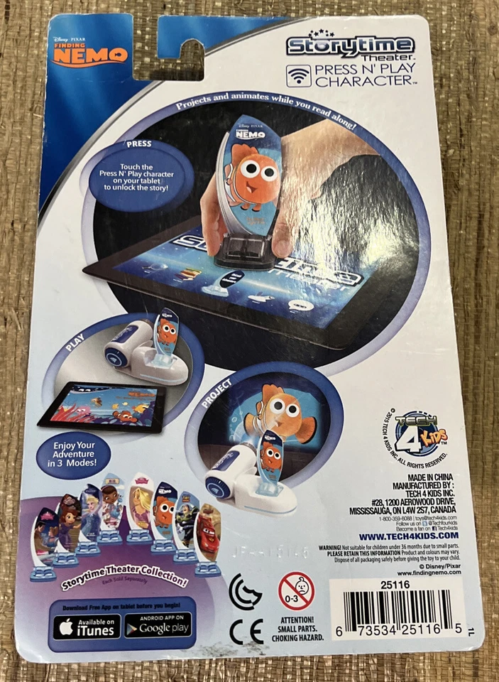 Disney Pixar Buscando a Nemo Storytime Teatro Prensa N Play Personaje Foto 2 de 3