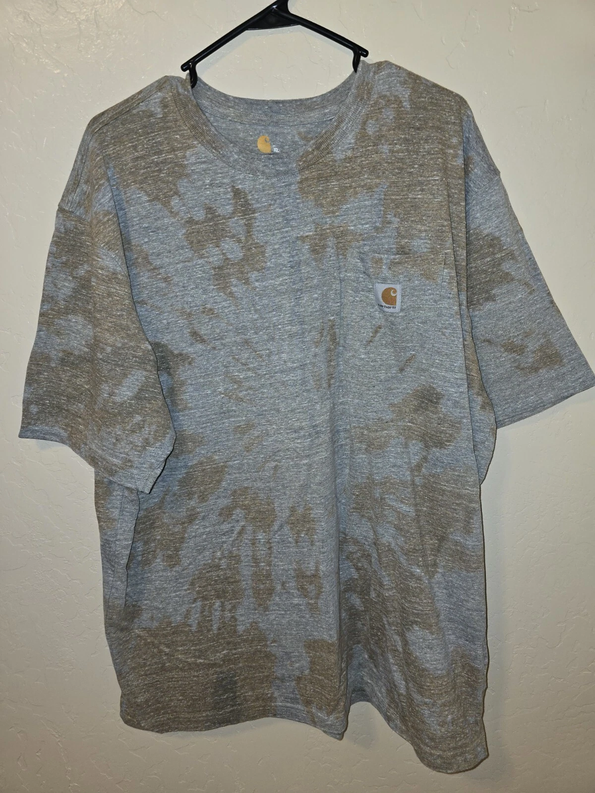 TIE DYE Carhartt T Shirt Mens XL OG FIT K87 G52 SPEING 2020 WELL WORN CUSTOM