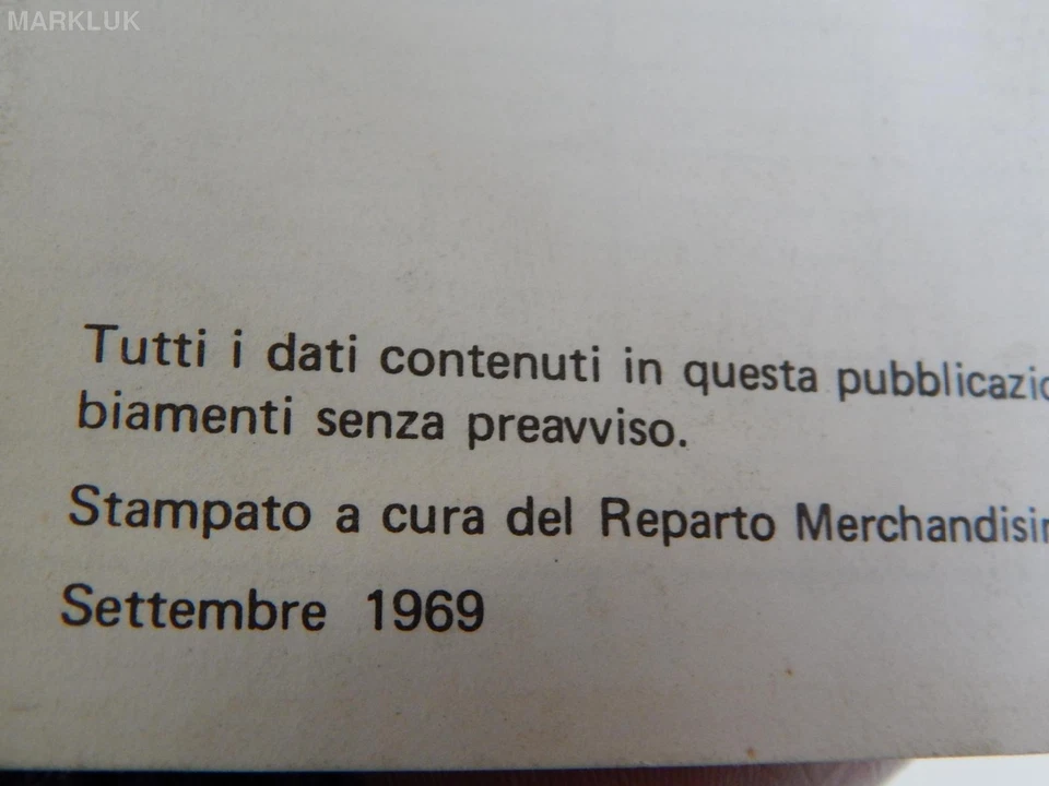 MANUALE BROCHURE LISTINO ORIGINALE 1969 FORD CAPRI 1700 2300 GT XLR 1300 ETC - Immagine 3 di 4