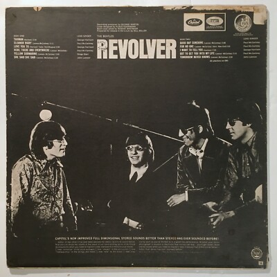 THE BEATLES - Revolver - Rare 1968 Capitol Rainbow Reissue Lp - ST