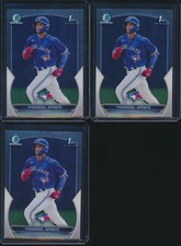 Lot of (3) YHOANGEL APONTE 1st 2023 Bowman Chrome Prospects BLUE JAYS Rookie RC