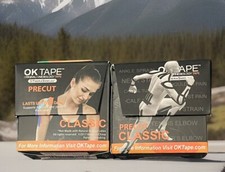 KT Tape Cotton 10" Precut 20 Strips Kinesiology Therapeutic Elastic Sports Roll