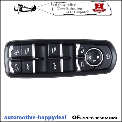 Drivers Electric Master Window Switch For Porsche Panamera Cayenne Macan Cayman - Picture 3 of 7