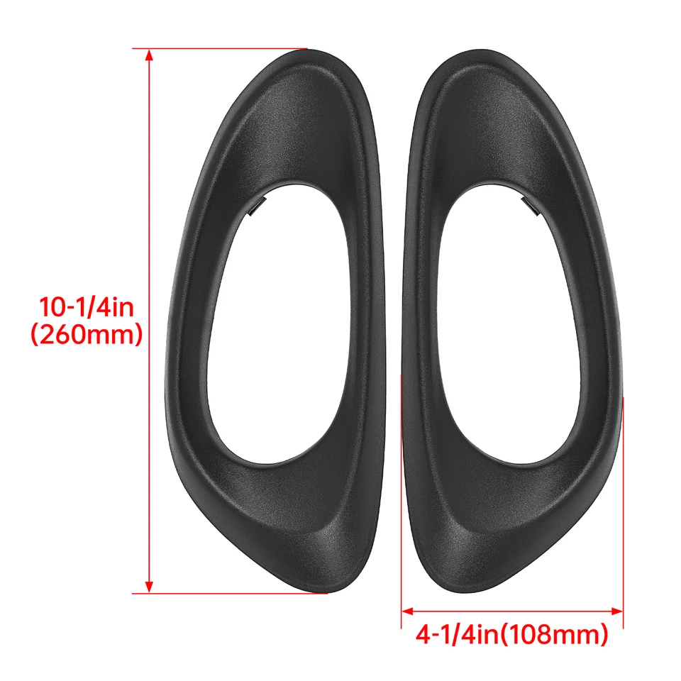 Interior Door Handle Bezel Cover Trim Front For 02-09 Chevy Trailblazer Textured - Image 2 of 4