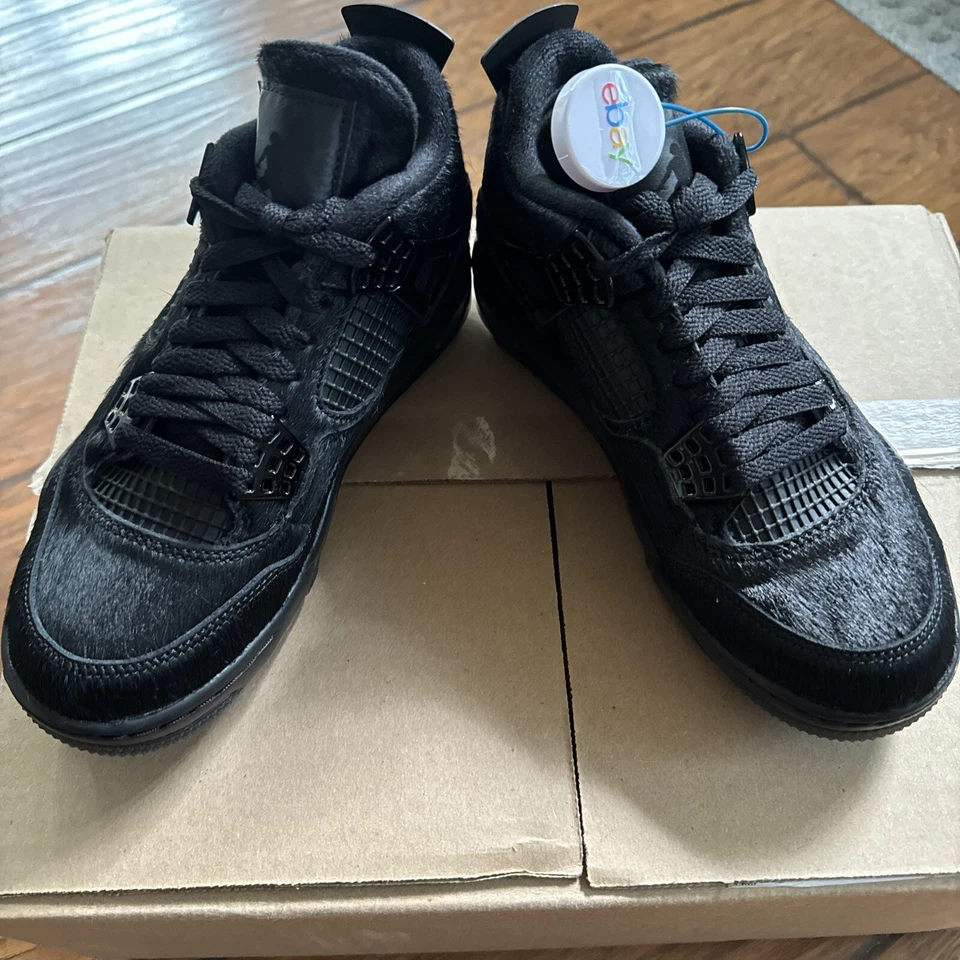 Nike Air Jordan IV G 4 Golf Negro Gato Pelo de Poni CU9981 001 Para hombres Talla 5/W6.5 Foto 3 de 4