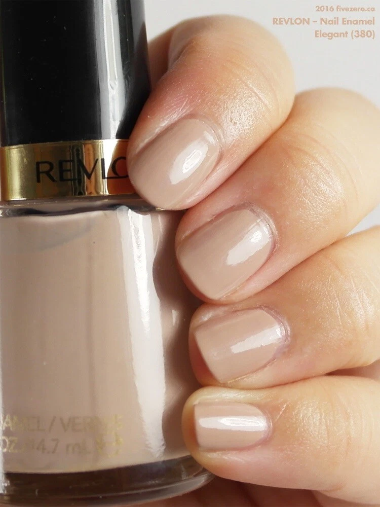 Revlon Nail Enamel Chip Resistant Nail Polish Glossy Shine Finish Elegant 380