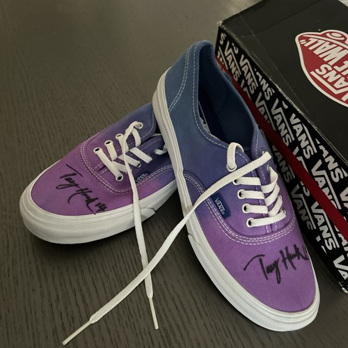 Tony Hawk SignedVans Authentic Slim Ombre Hollyhock/Surf The Web UK7, US8 Men’s - 第 1/12 張圖片