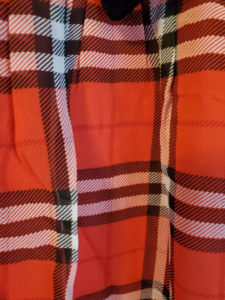 ¡NUEVO! Conjunto de 2 túnicas y leggings George para niñas rojo a cuadros/negro talla 4/5 Foto 4 de 4