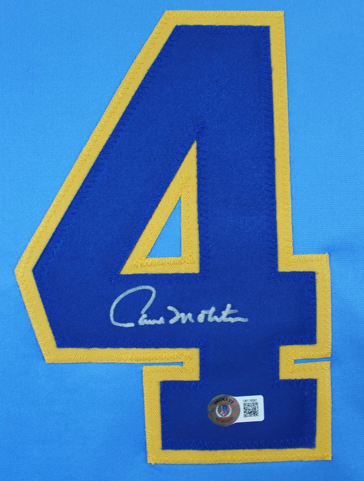 Paul Molitor Authentic Signed Light Blue Pro Style Jersey Autographed BAS - Image 2 of 3