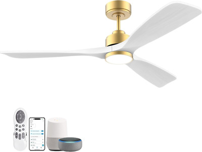 52'' Smart Ceiling Fan with Lights, Remote & Alexa Control, Quiet DC Motor