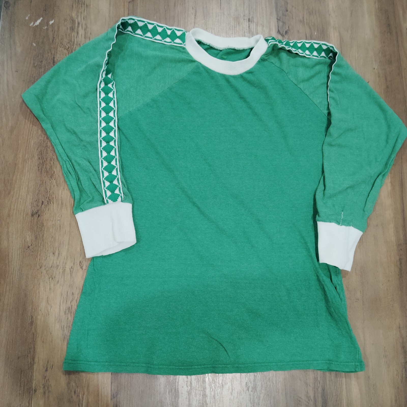 Kotaura 70s Vintage Ringer Shirt East Germany Green - Very Rare