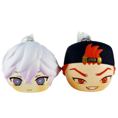 MegaHouse Paradox Live Fuwafuwa Squeeze Bread Mascot Toy Keychain Set