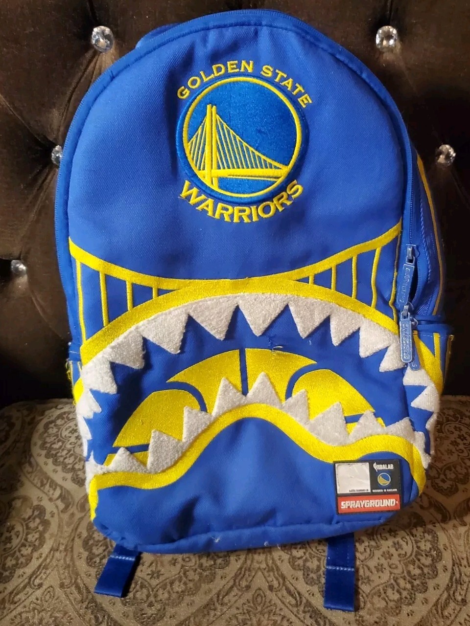 warriors sprayground backpack Sharkmouth