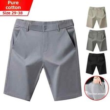 2025 New Men's Casual Cargo Shorts Cotton Breathable with Multi-Pockets Summer S