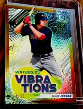 Blaze Jordan 2022 Bowman Chrome Virtuosic Vibrations #VV-10 #d/ 50 StL Cardinals