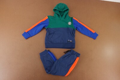 NEXT Toddler Size 3-4 Years Multi-Color 2 Piece Hooded Jogger Sweatsuit NWT