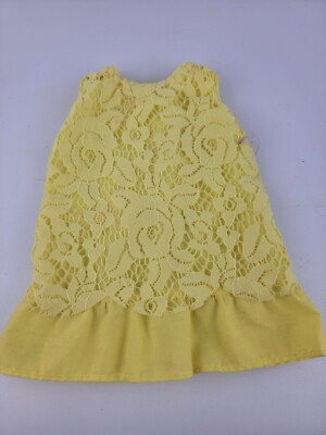 Our Generation Sunshine Yellow  Lace Dress For 18'' Doll  American 