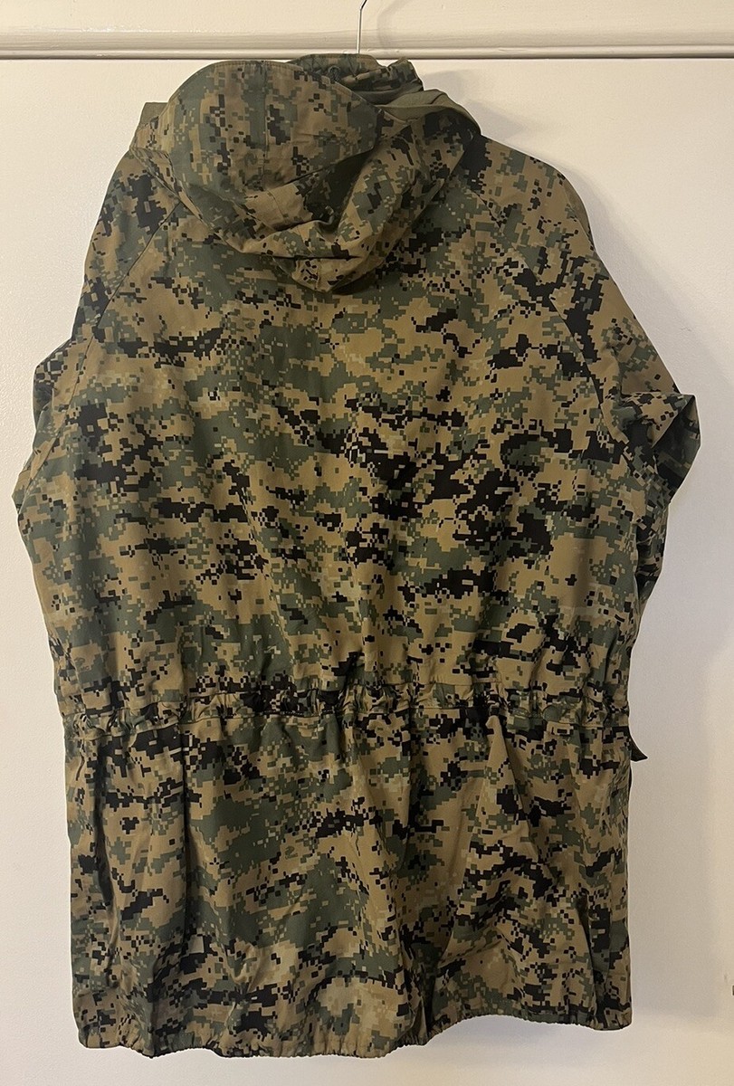 USMC Woodland Marpat Camo APEC All Purpose Wet Weather Parka Size