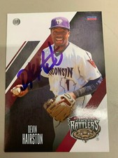 Devin Hairston 2018 Signed Wisconsin Timber Rattlers Team Card