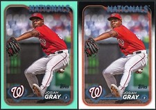 2024 Topps Series 2 Josiah Gray #402 Aqua & Base - Washington Nationals