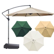 8/9FT Patio Market Table Outdoor Umbrella Replacement Canopy Cover -Canopy Only
