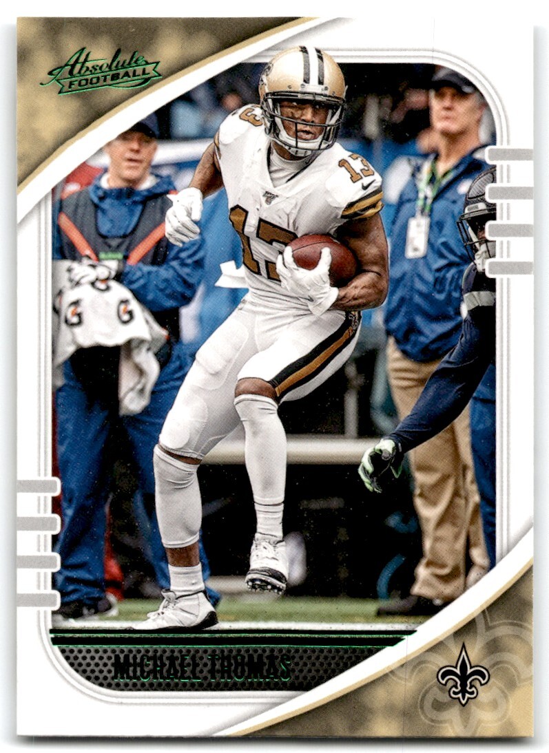 2020 PANINI ABSOLUTE GREEN MICHAEL THOMAS NEW ORLEANS SAINTS #71